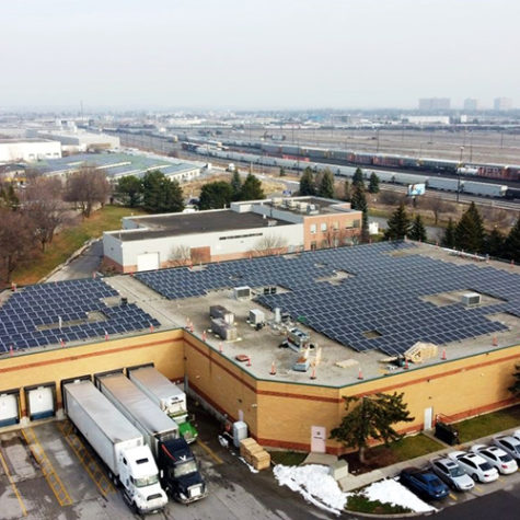 TGR Flat Roof Mounting System</br>302.94 kWp</br>748 Modules at a 10° tilt