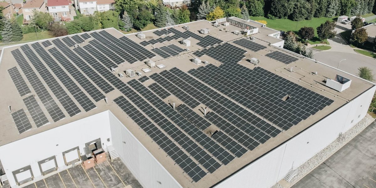 Flat roof solar racking system