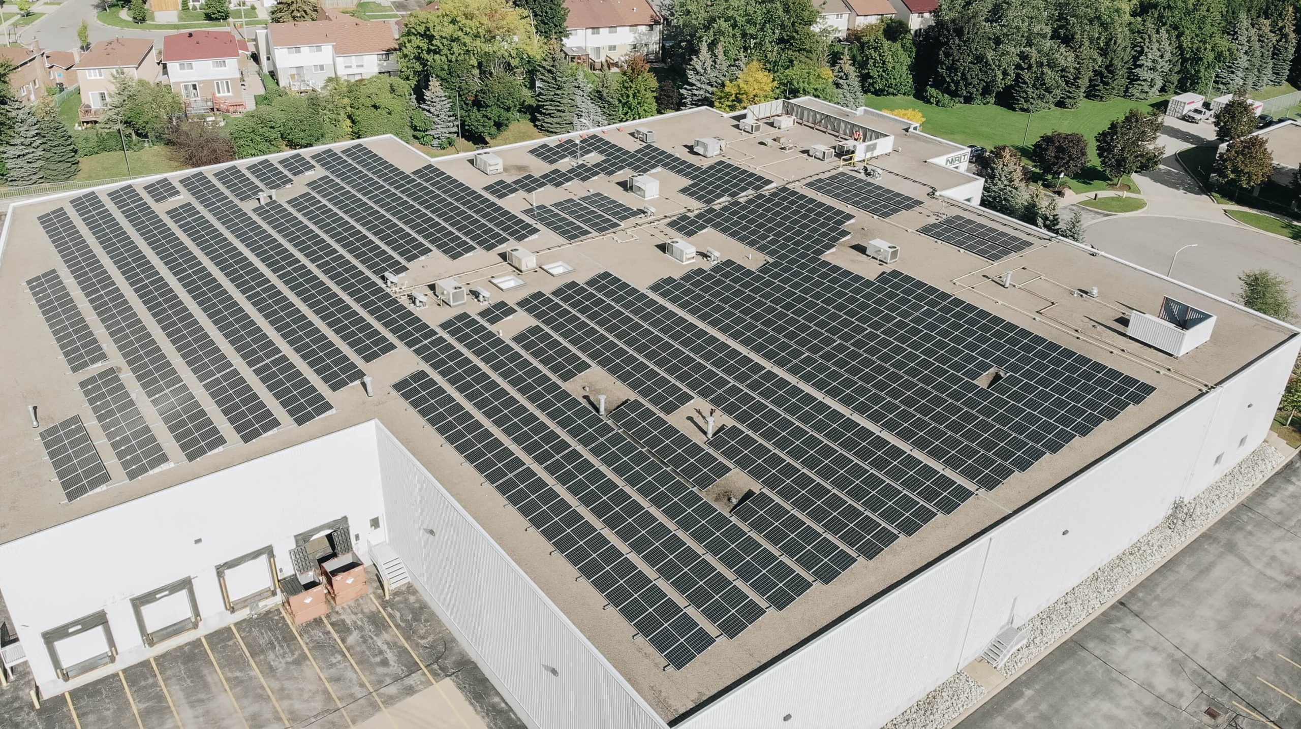 Flat roof solar racking system