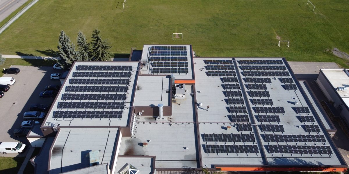 Flat roof solar racking system