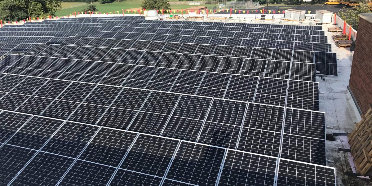 Flat roof solar racking system