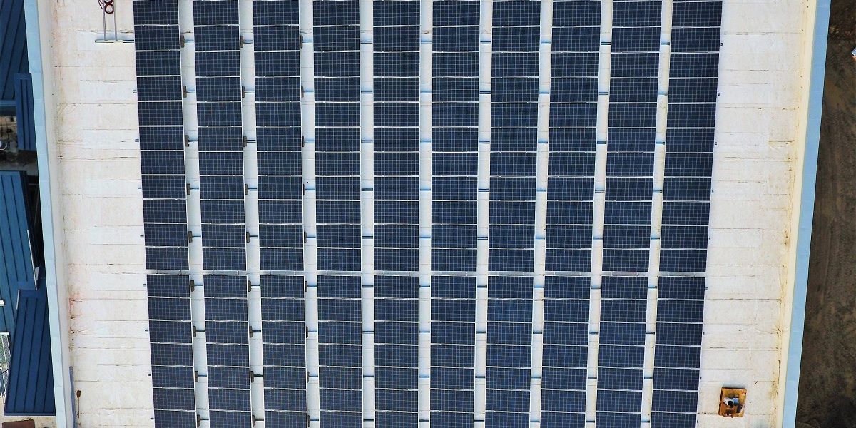 Flat roof solar racking system