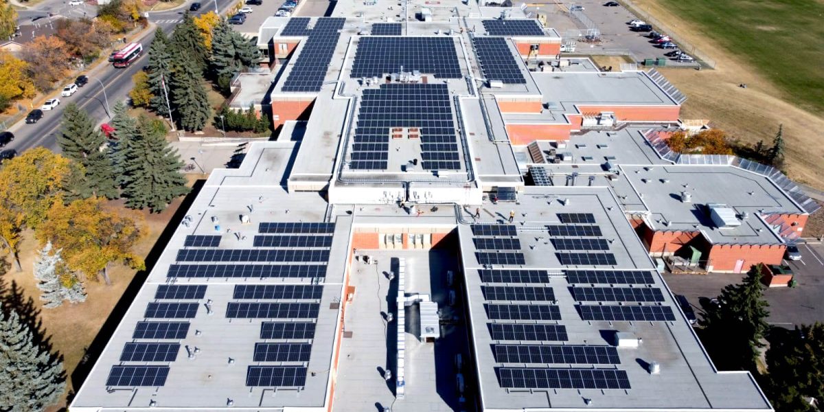 Flat roof solar racking system