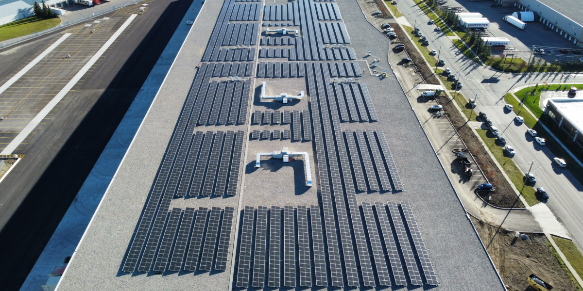 TGR Flat Roof Mounting System1650.26 kWp3028 Modules at a 10-degree tilt angle