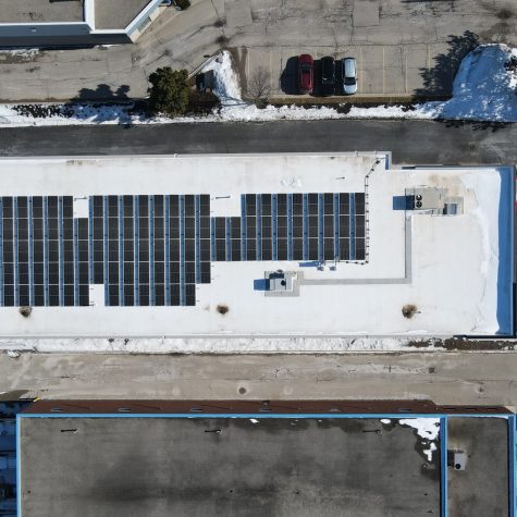 TXL Flat Roof - South Facing <br> 67.65 kWp <br> 110 Modules at 10° tilt angle